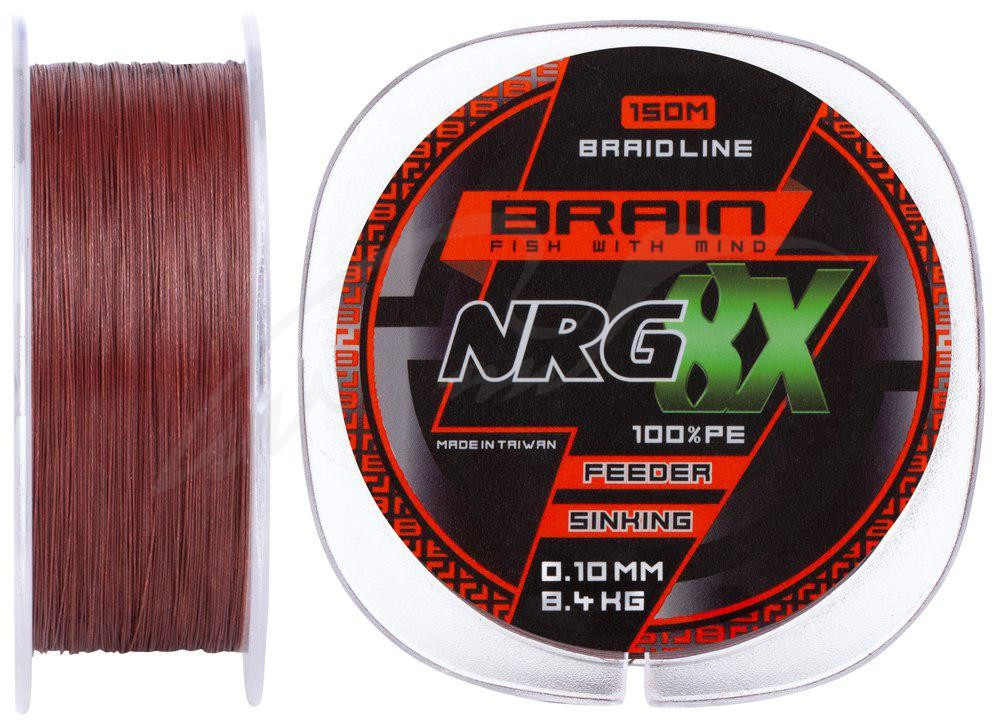 

Шнур Brain NRG 8X sinking 150m 0.10mm 8.4kg ц:brown (104990)