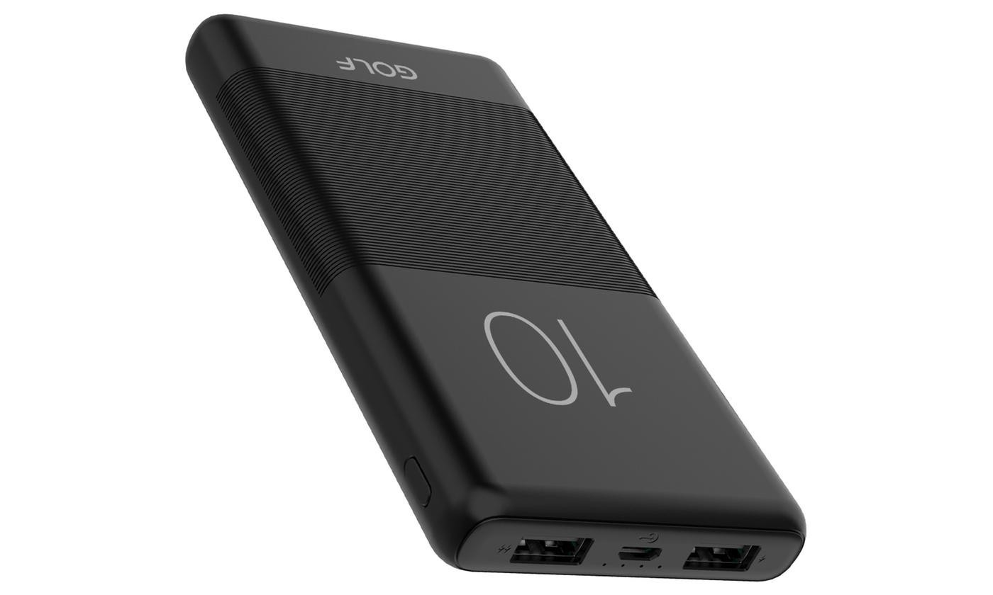 

Портативная Универсальная батарея Power bank GOLF G80 10000mAh Черный