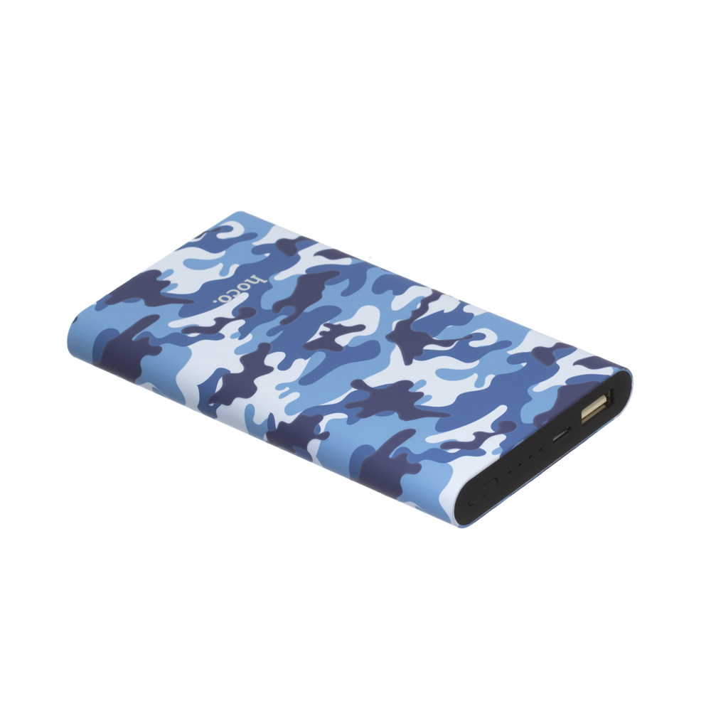 

Портативная Универсальная батарея Power Bank HOCO J9 Камуфляж 10000Ah Синий