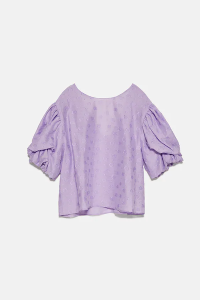 

Топ Zara М сиреневый (1203-364)
