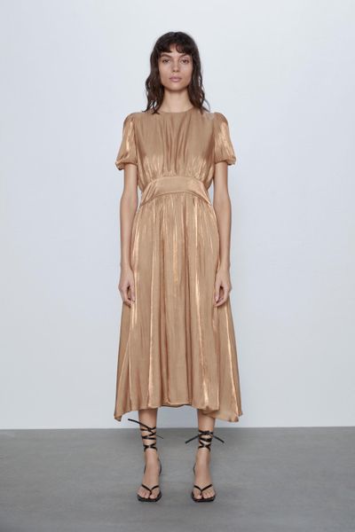 

Платье Zara XS кофейное (1203-300)