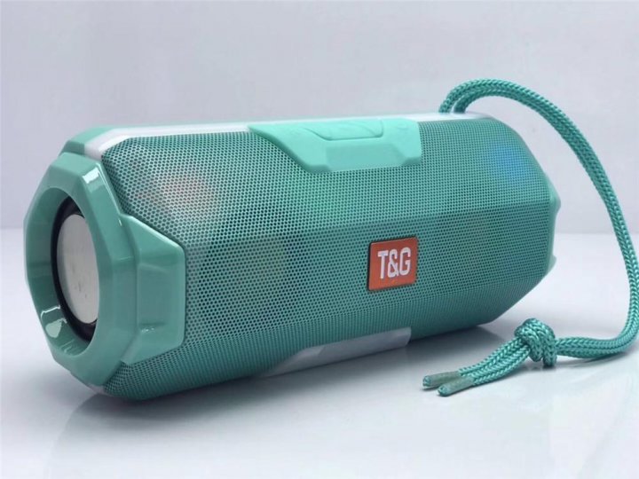 Портативная аккумуляторная Bluetooth колонка TG-143 с LED подсветкой и ...