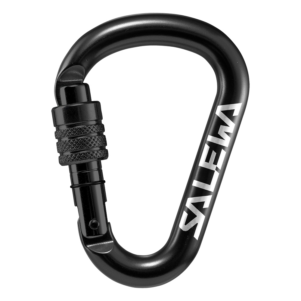 

Карабін Salewa HMS Screw G2 Medium Black чорний