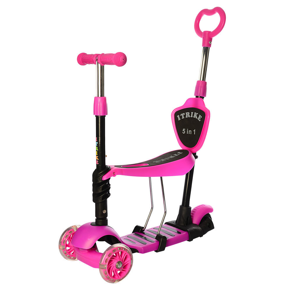 

Самокат 5 в 1 iTrike Pink (JR3-026-P)