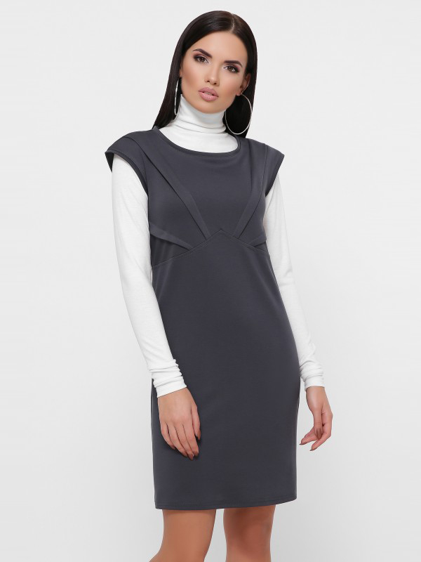 

Платье Fashion Up Latina PL-1804A 46 Темно-серое