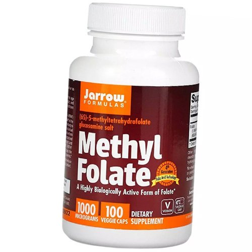 

Метилфолат, Methyl Folate 1000, Jarrow Formulas 100вегкапс (36345039)