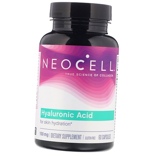 

Гиалуроновая кислота, Hyaluronic Acid, Neocell 60капс (68342007)