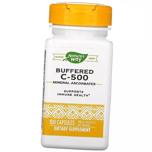 

Витамин С-500 буферизированный, Buffered C-500, Nature's Way 100капс (36344047)