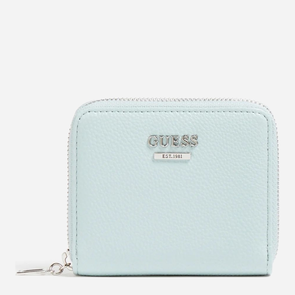 

Женский кошелек Guess Destiny SLG Small Zip Around SWVY7878370-AQU Бледно-голубой