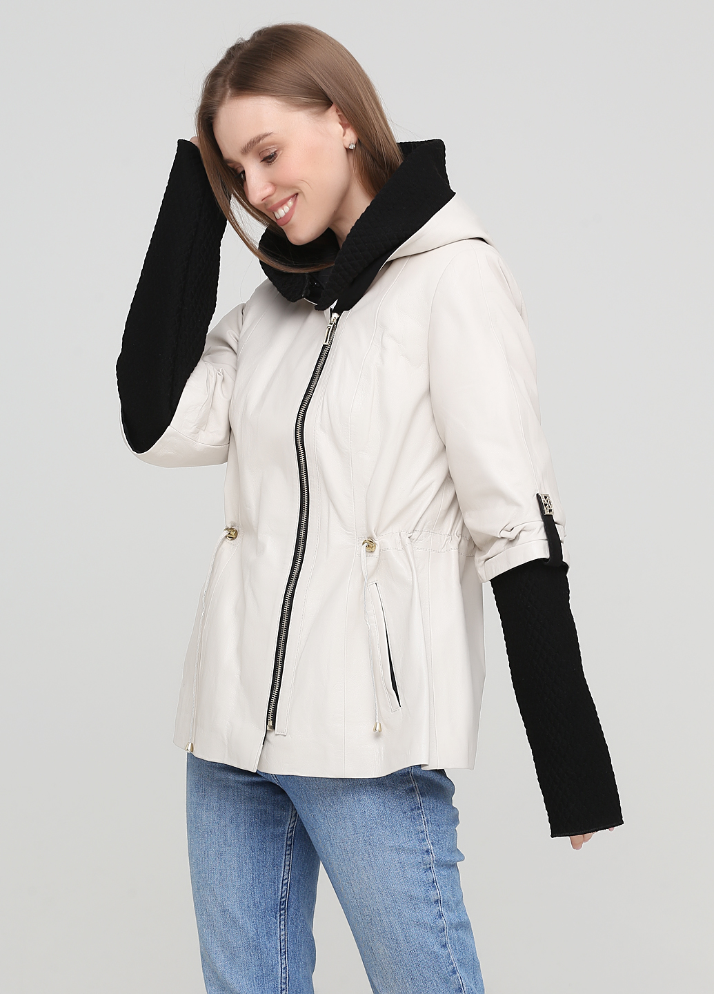 

Куртка кожаная Leather Factory XXL Кремовый B2046