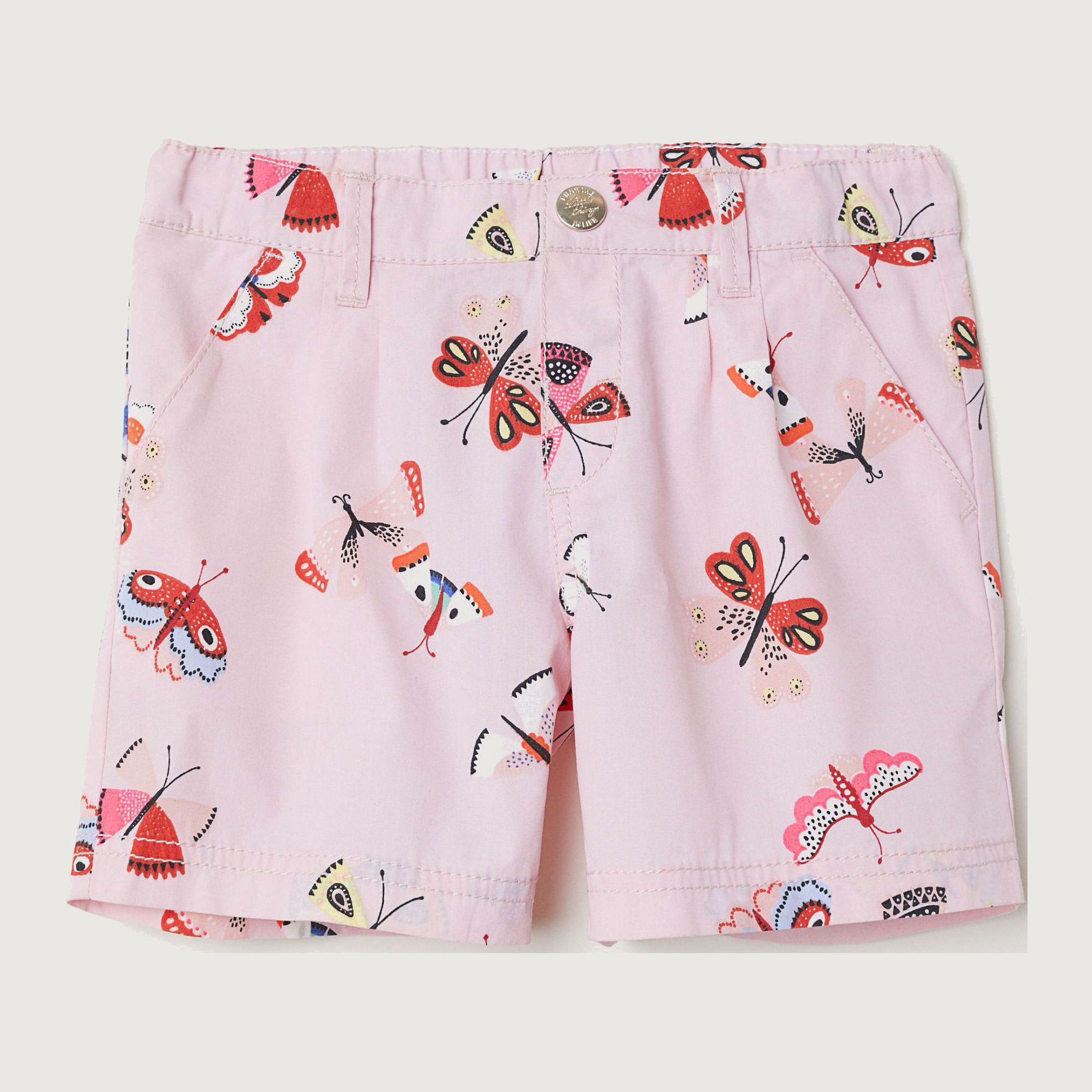 

Шорты H&M 5639887-ABCD 134 см Розовые в цветные узоры
