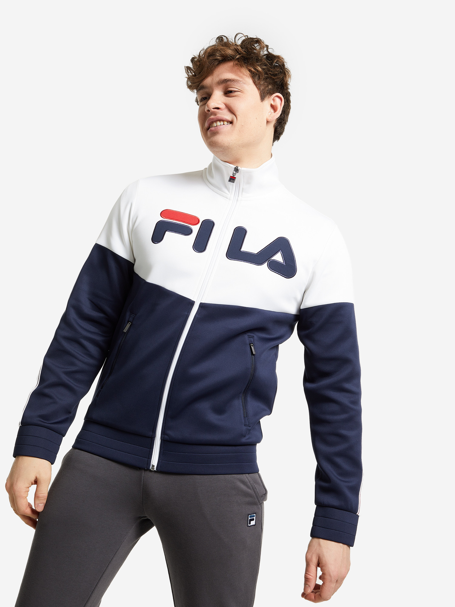 

Спортивная кофта Fila 107692-MW 48 Синий/Белый