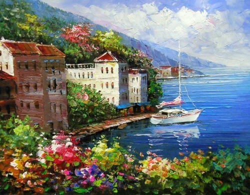 

Набор алмазная живопись Морской пейзаж 40x50см