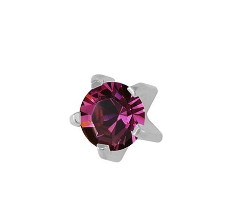 

Серьги-иглы Studex для прокола ушей крапан L102W аметист 4мм