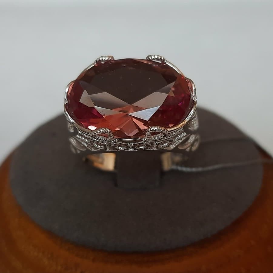 

Серебряное кольцо Family 18,5 размера с султанитом (диаспор) SUL83690