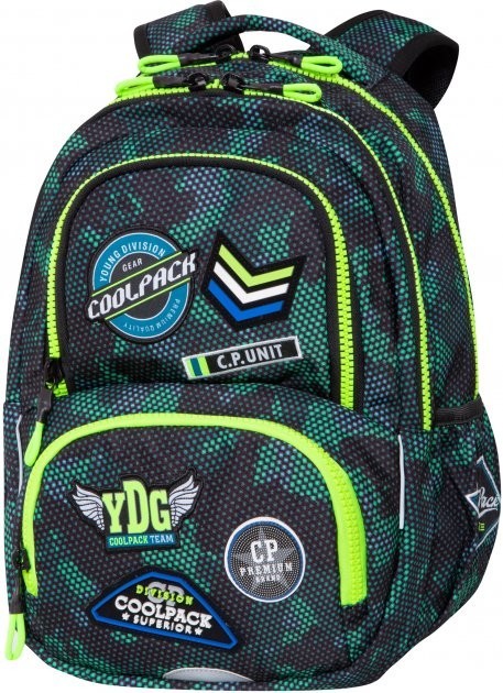 

Рюкзак школьный CoolPack Spiner Termic c термокарманом 800 г 41х30х13 см 24 л Green (C01151)