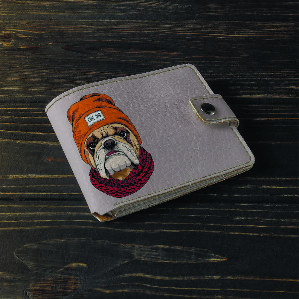 

Кошелёк Fisher Gifts Uno 793 Бульдог в шапке экокожа