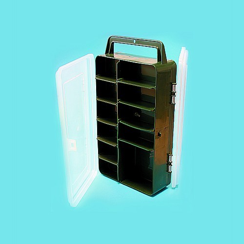 

Коробка рыболовная двухсторонняя DOUBLE SIDED 260х160х80 (4756)