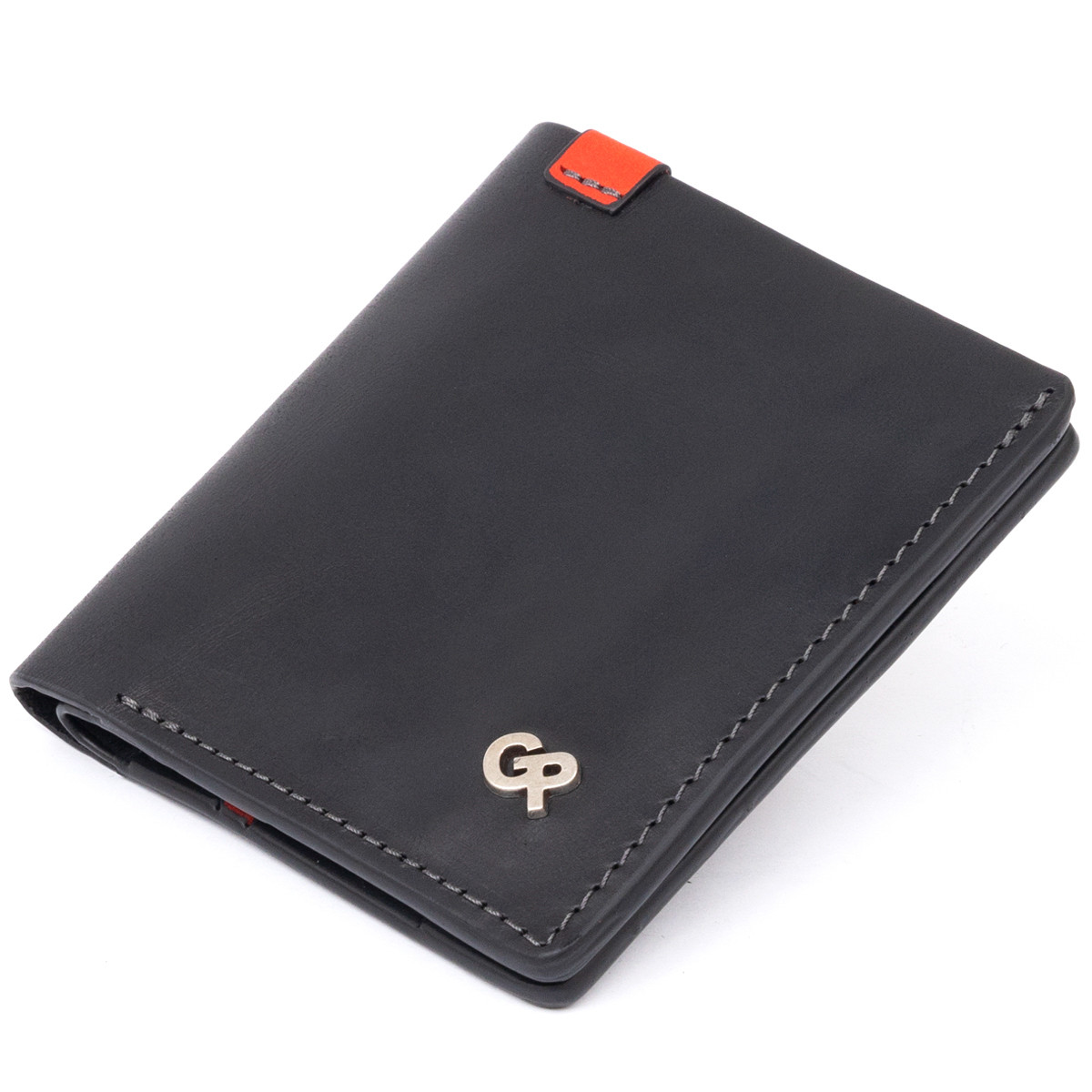 

Функциональное тонкое портмоне GRANDE PELLE 11326 Черное lu53