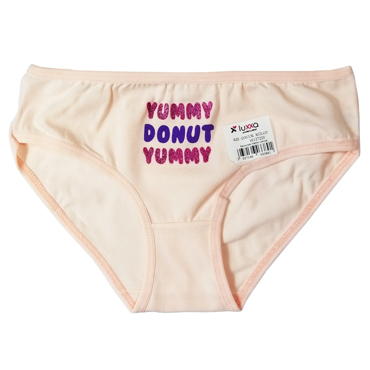 

Трусы детские LUXXA 7-8 лет (128-140) "Вкусный пончик" Персиковые