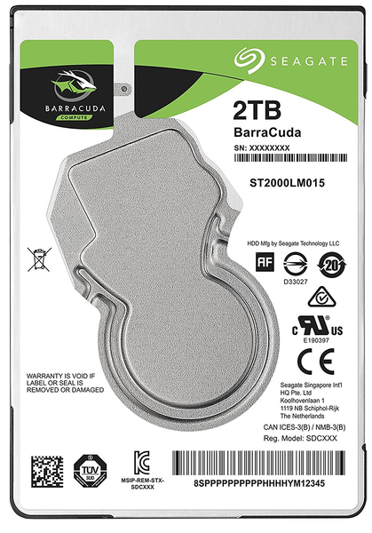 

Жорсткий диск для ноутбука Seagate Barracuda 2TB (ST2000LM015) 5400rpm, 128MB