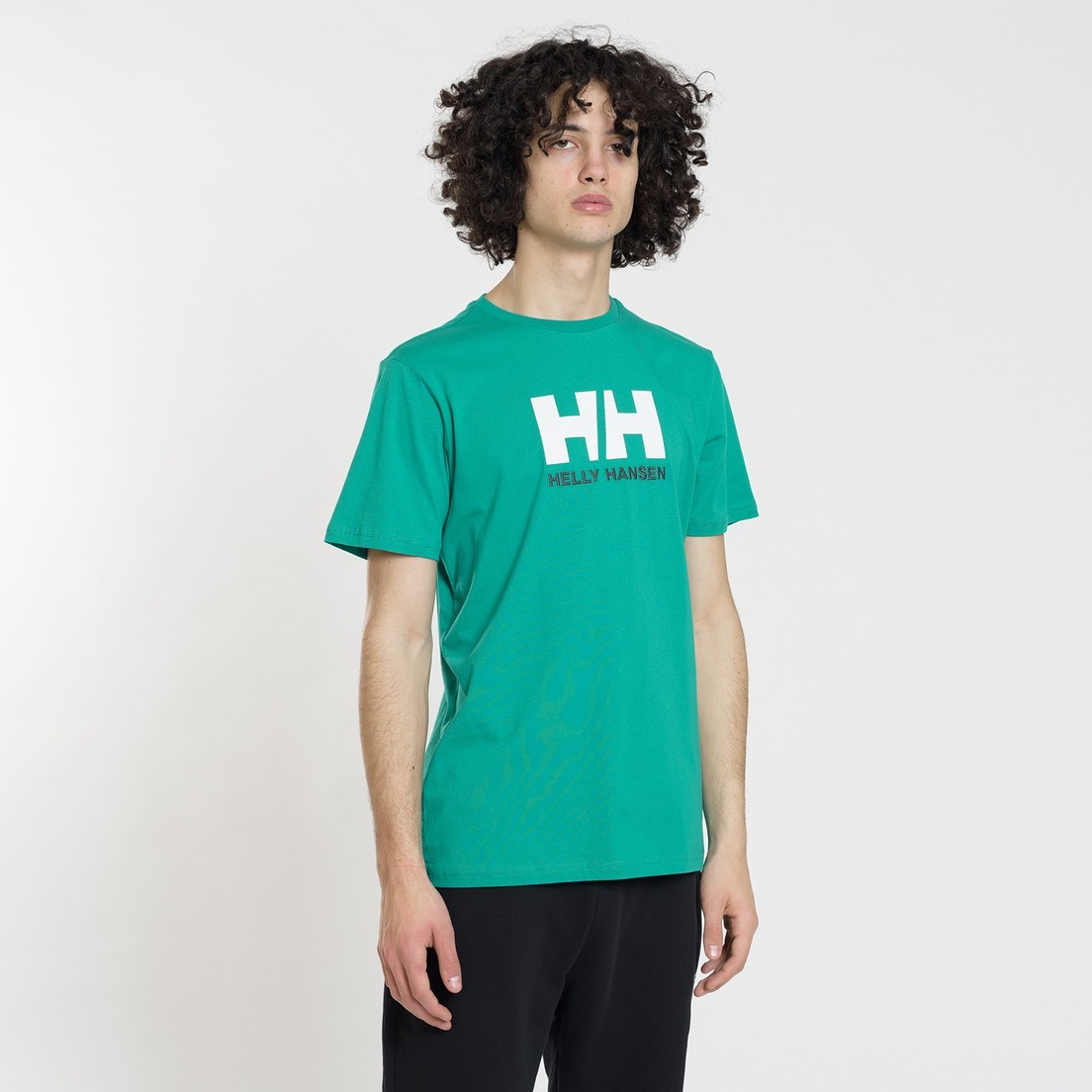 

Мужская футболка Helly Hansen Logo T-shirt 33979-471 размер XL зеленый