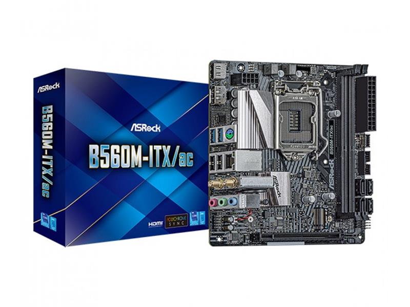 

Материнская плата ASRock B560M-ITX/AC Socket 1200