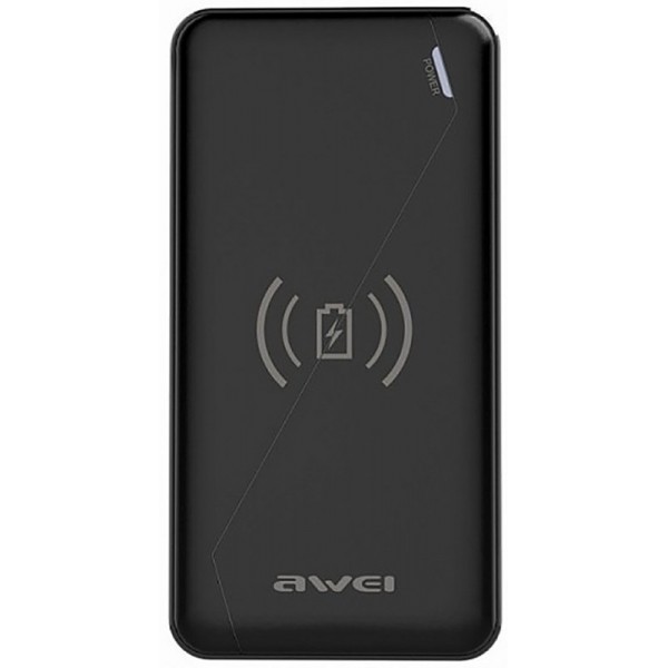 

Портативная батарея 10000 mAh AWEI P59K Wireless Power Bank Li-Polimer Black