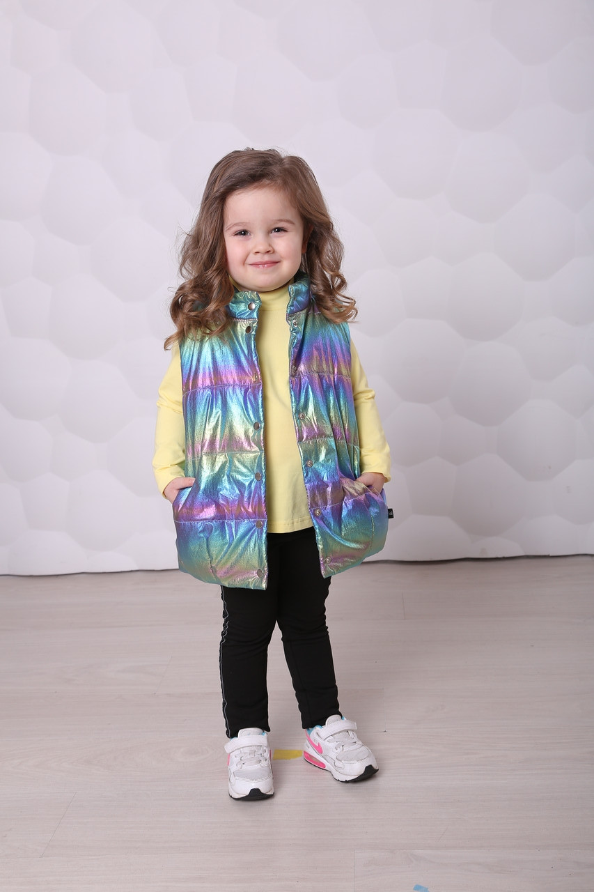 

Детская жилетка Color Dreams Радуга 110 см разноцветный