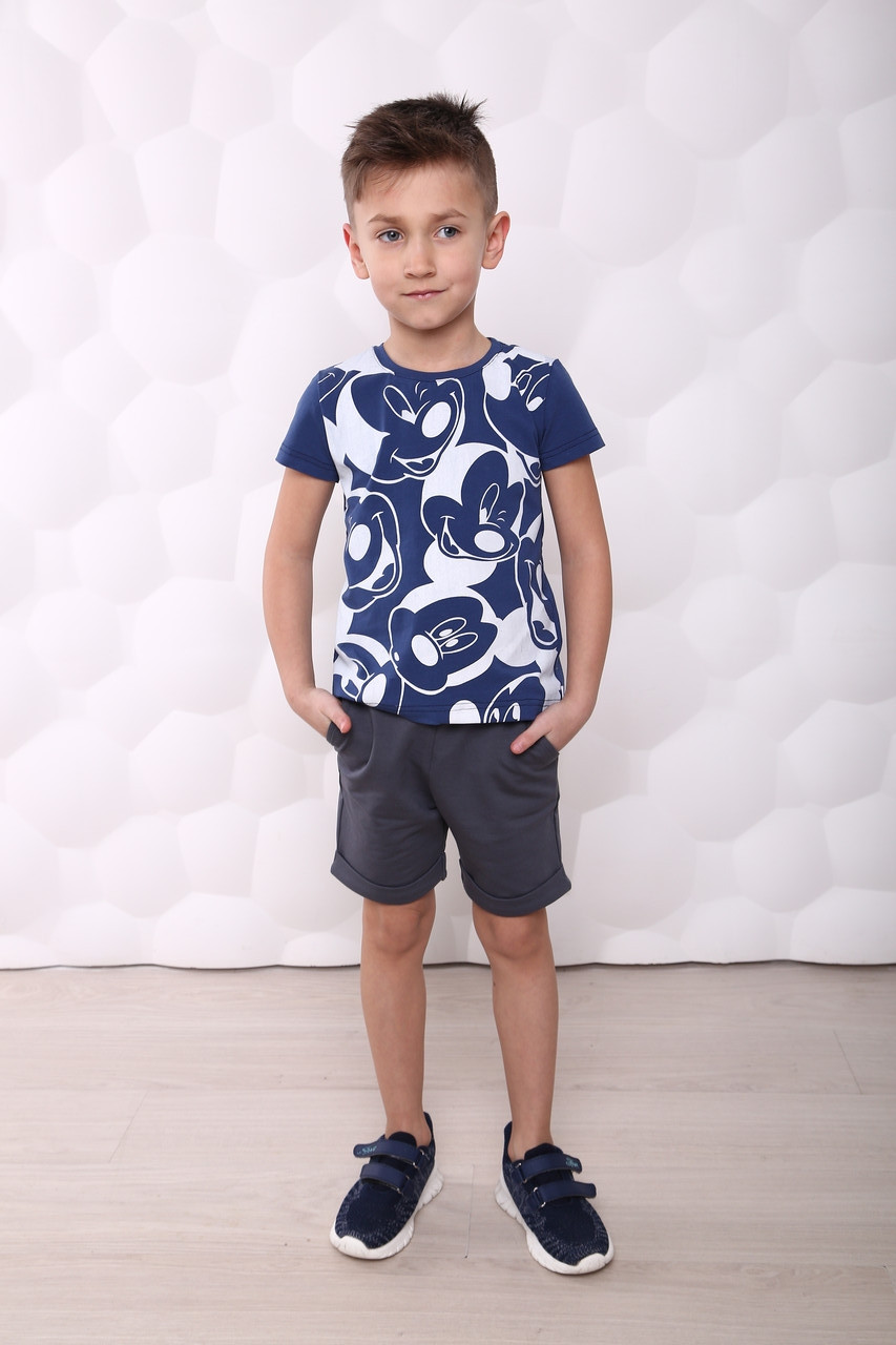 

Футболка для мальчика Color Dreams Микки 104 см синий