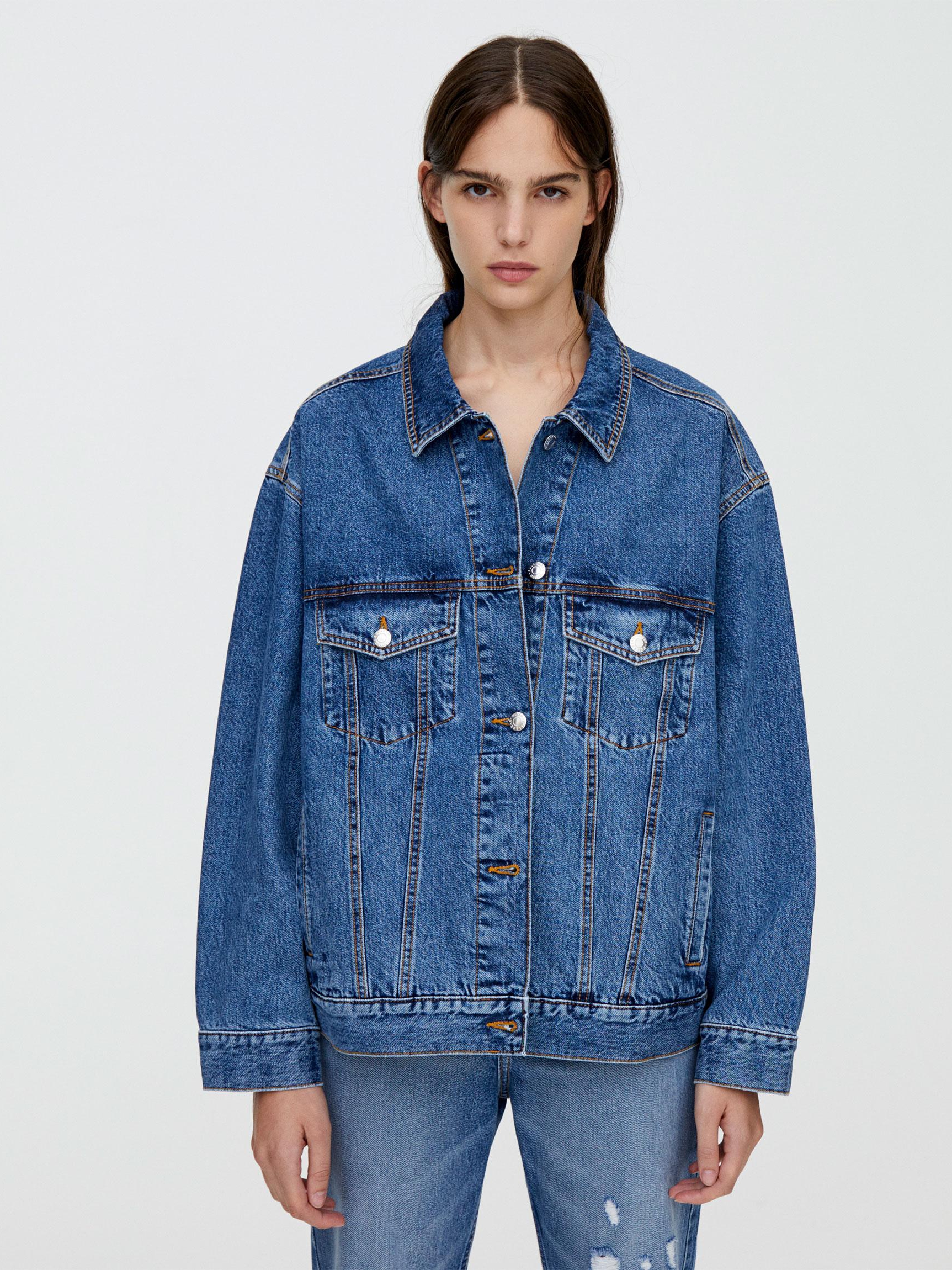 

Джинсовая куртка Pull & Bear 9714323400-ACUT XS Джинсовая