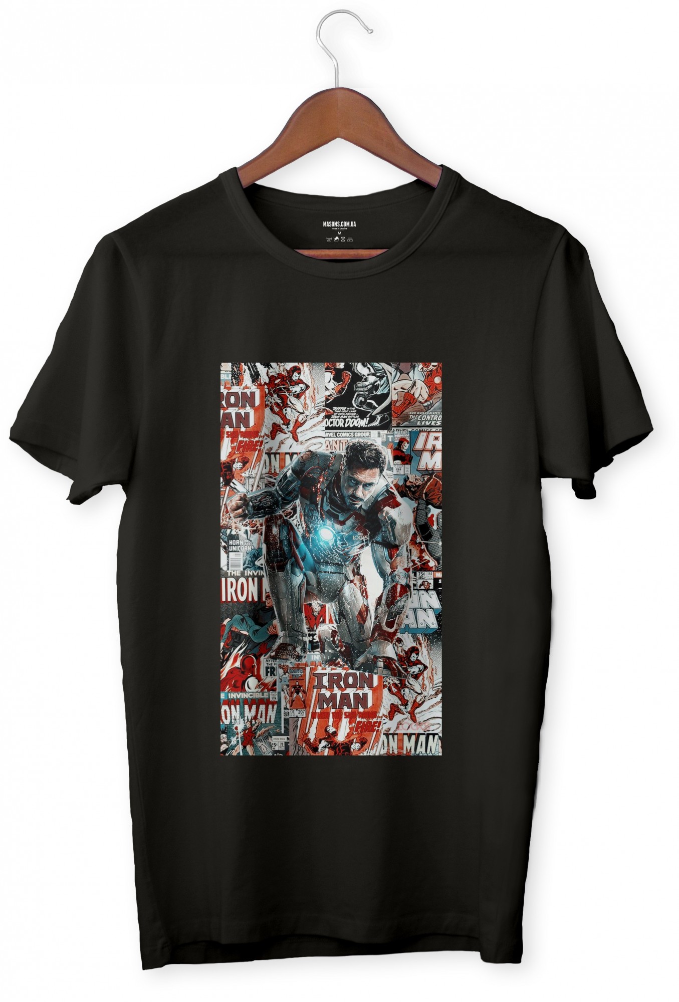 

Футболка iron man 0015 LЧерная