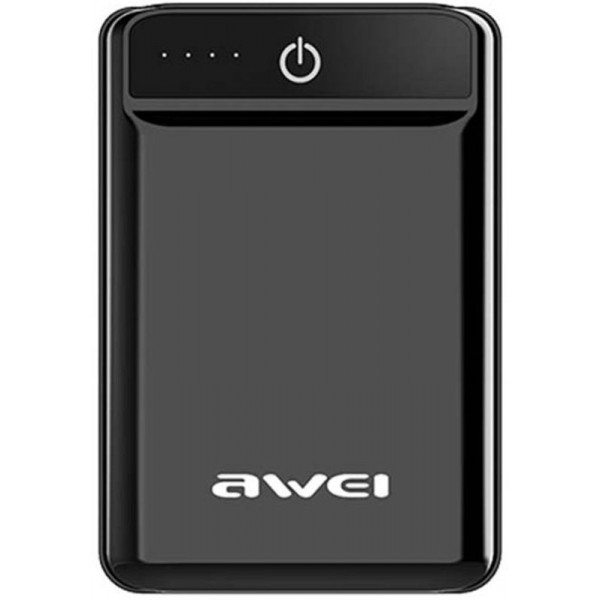 

Портативная батарея 10000 mAh AWEI P54K Power Bank Grey