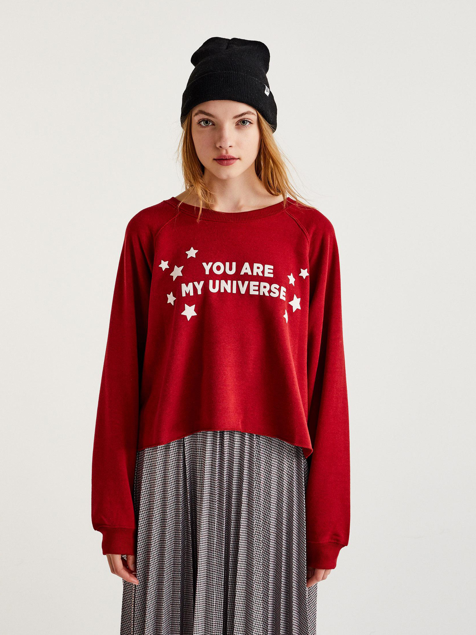 

Свитшот Pull & Bear 9593397641-ADLW M Темно-красный