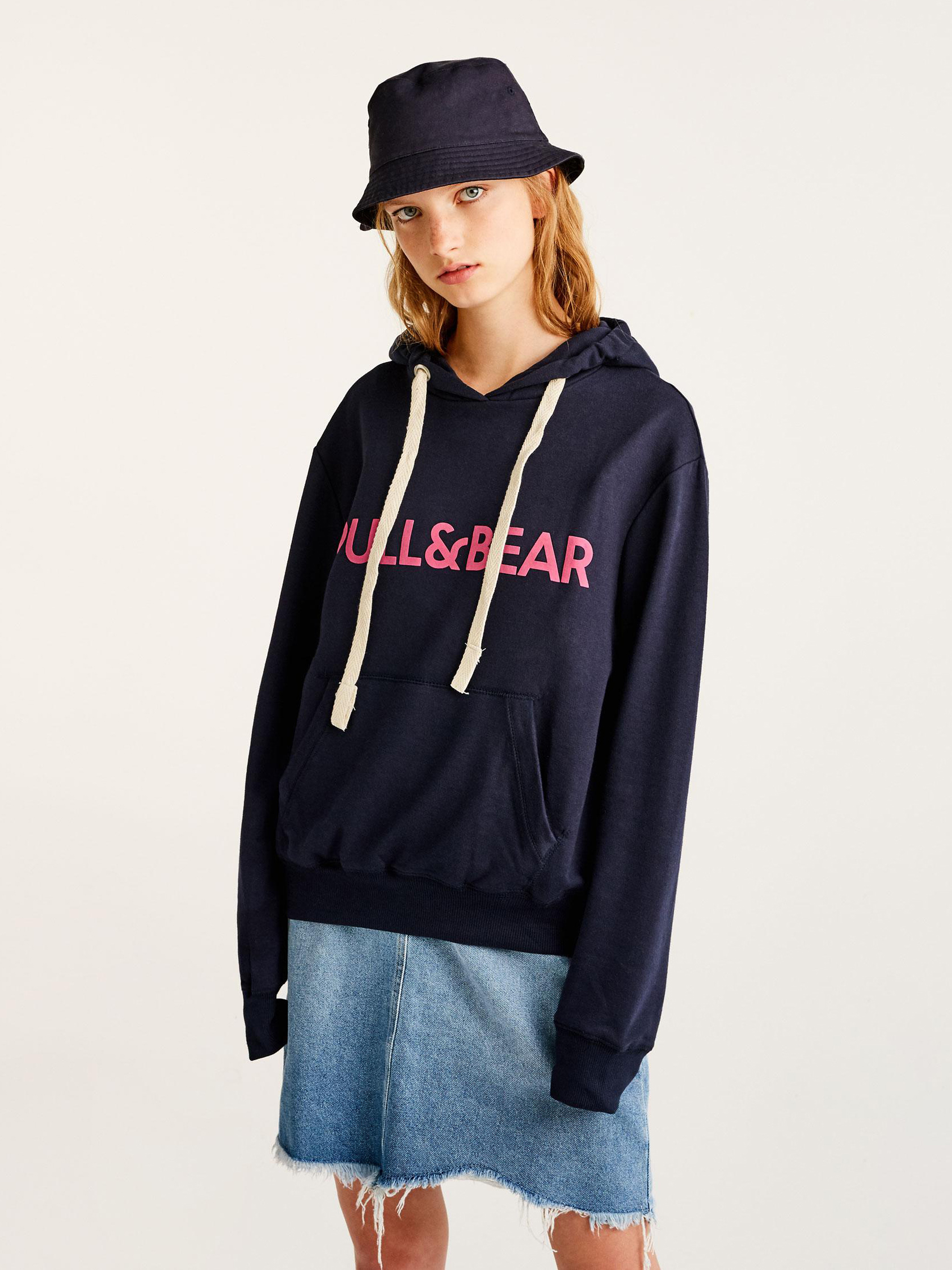 

Худи Pull & Bear 9593206401-ACSJ M Темно-синее