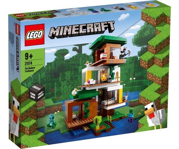 

Конструктор LEGO Minecraft Современный домик на дереве (21174)