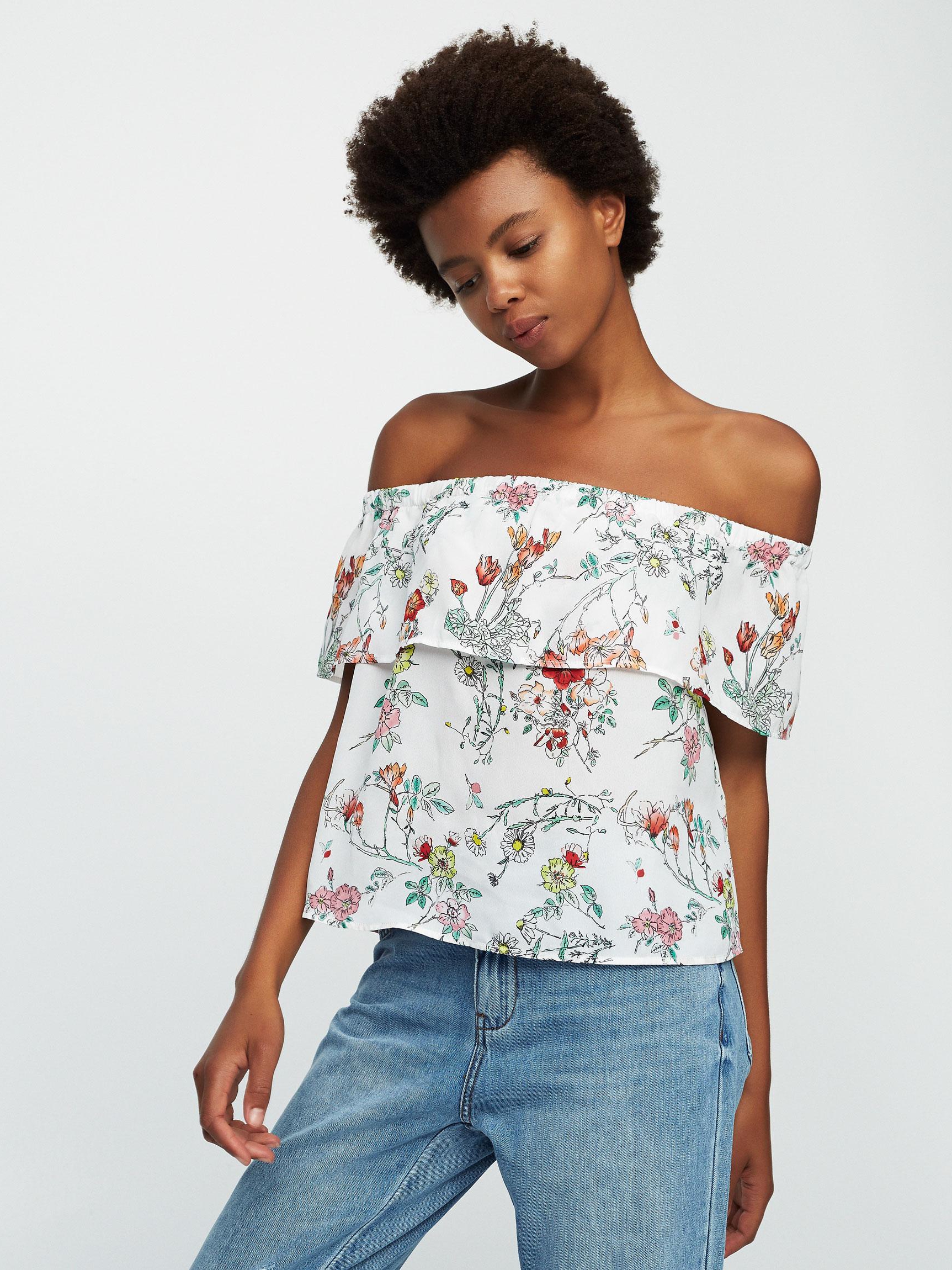 

Топ Pull & Bear 9472361805-AAXY L Белый