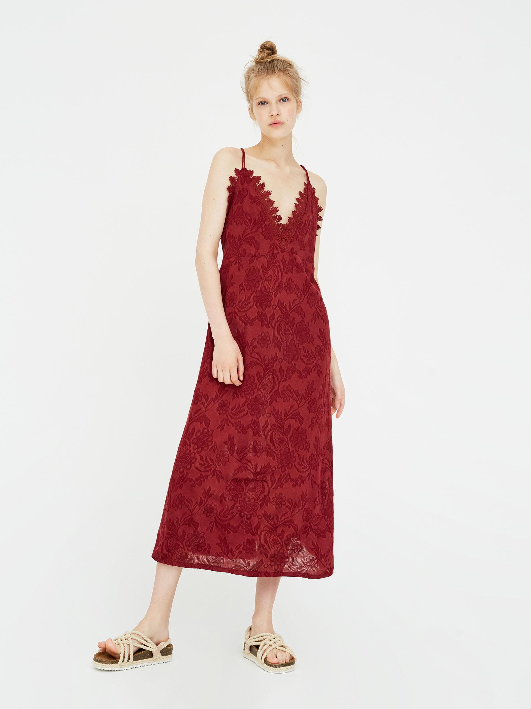 

Сарафан Pull & Bear 9396363605-ACUK M Бордовый
