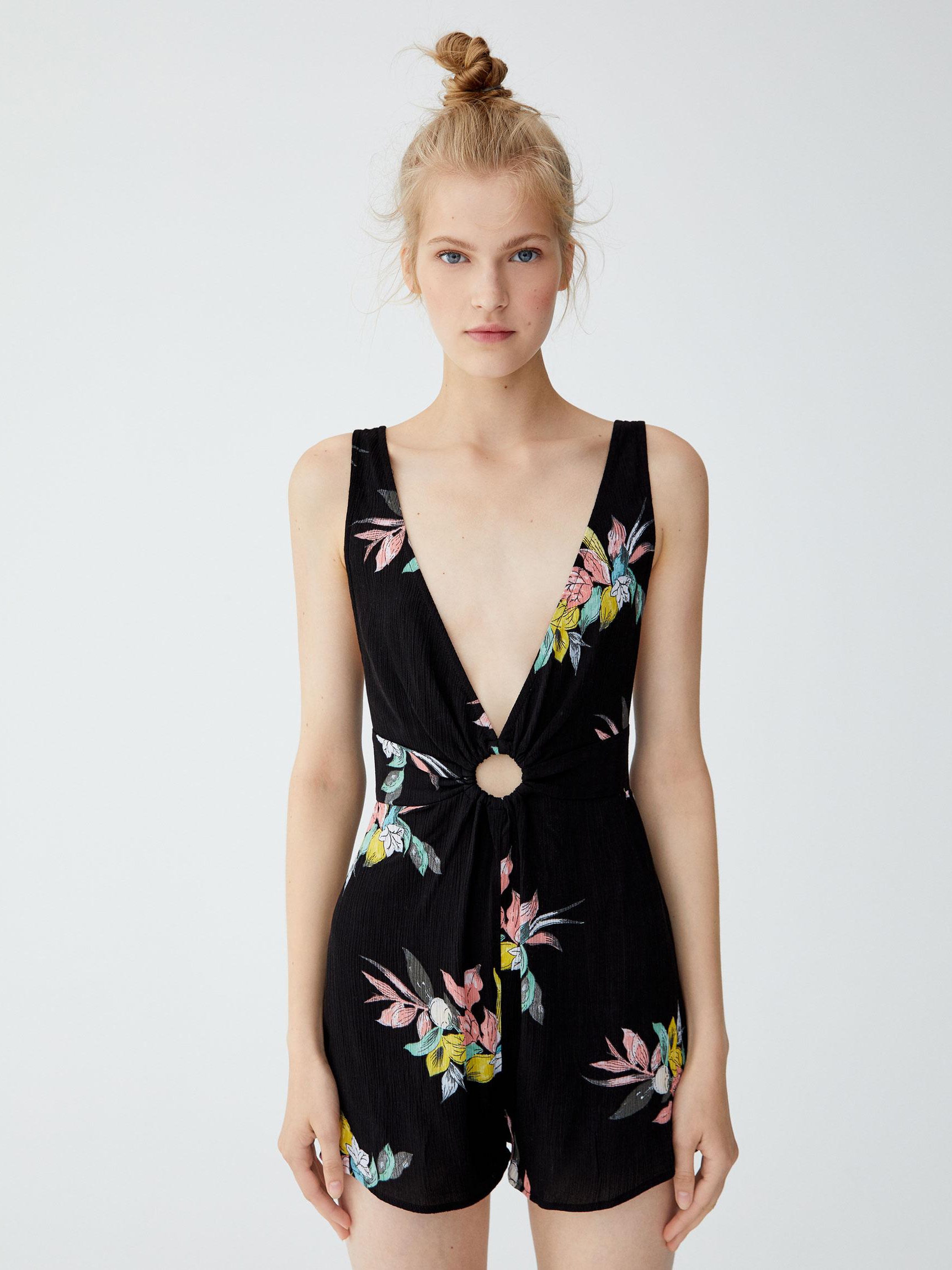 

Комбинезон Pull & Bear 9396303800-AAUU XS Черный