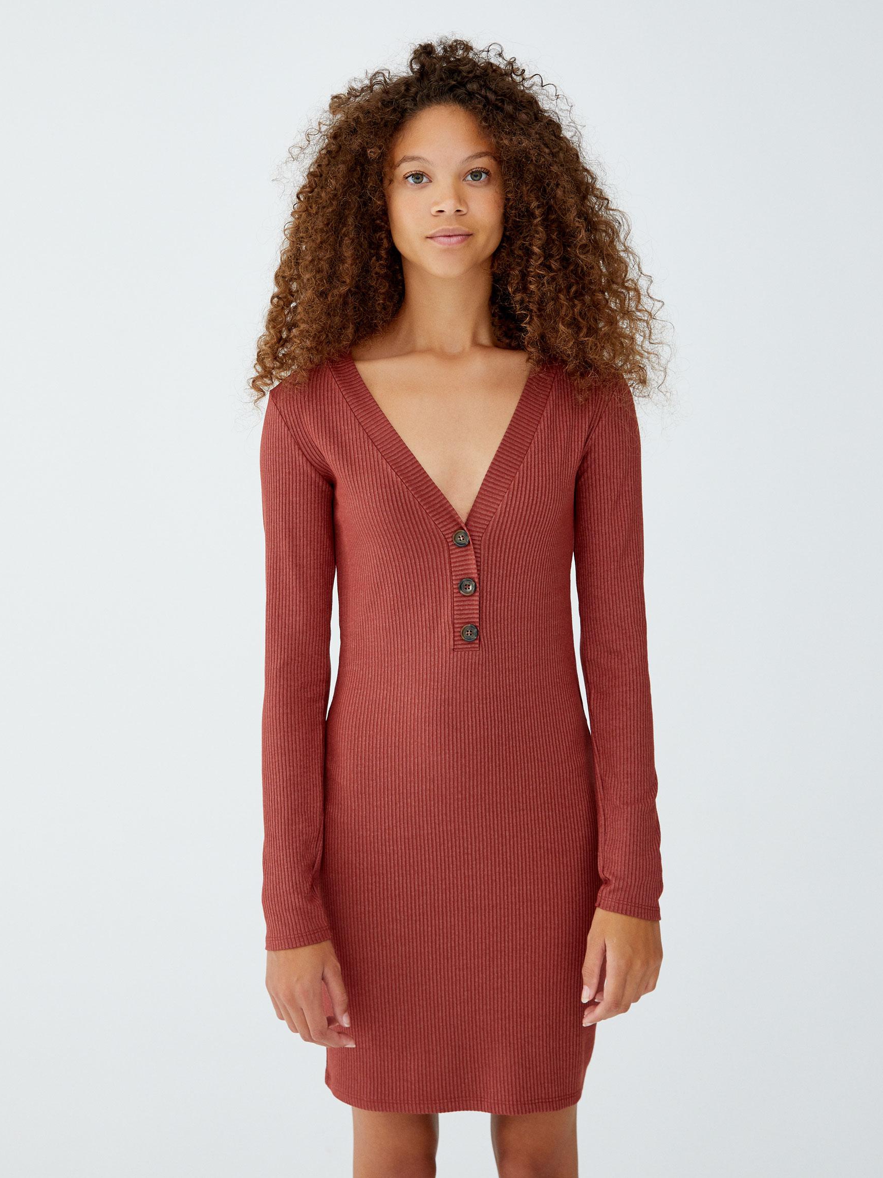 

Платье Pull & Bear 9393370701-ACVB L Кирпичное
