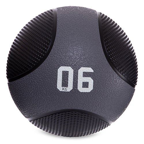

Мяч медицинский медбол Medicine Ball FI-2824 FDSO 6кг Черный (56508027)