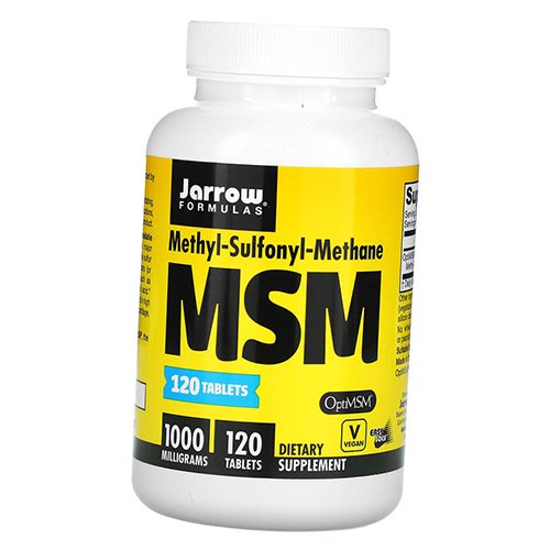 

OptiMSM, Метилсульфонилметан, MSM 1000, Jarrow Formulas 120таб (03345003)