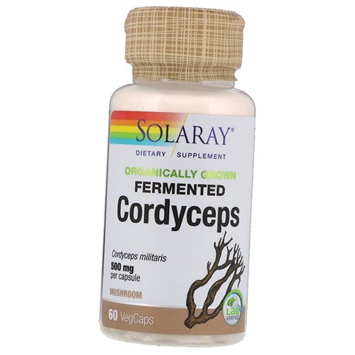 

Ферментированный Кордицепс, Organically Grown Fermented Cordyceps, Solaray 60вегкапс (71411040)