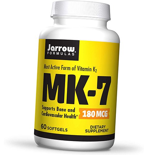 

Витамин К2 в форме MK-7, MK-7 180, Jarrow Formulas 60гелкапс (36345065)