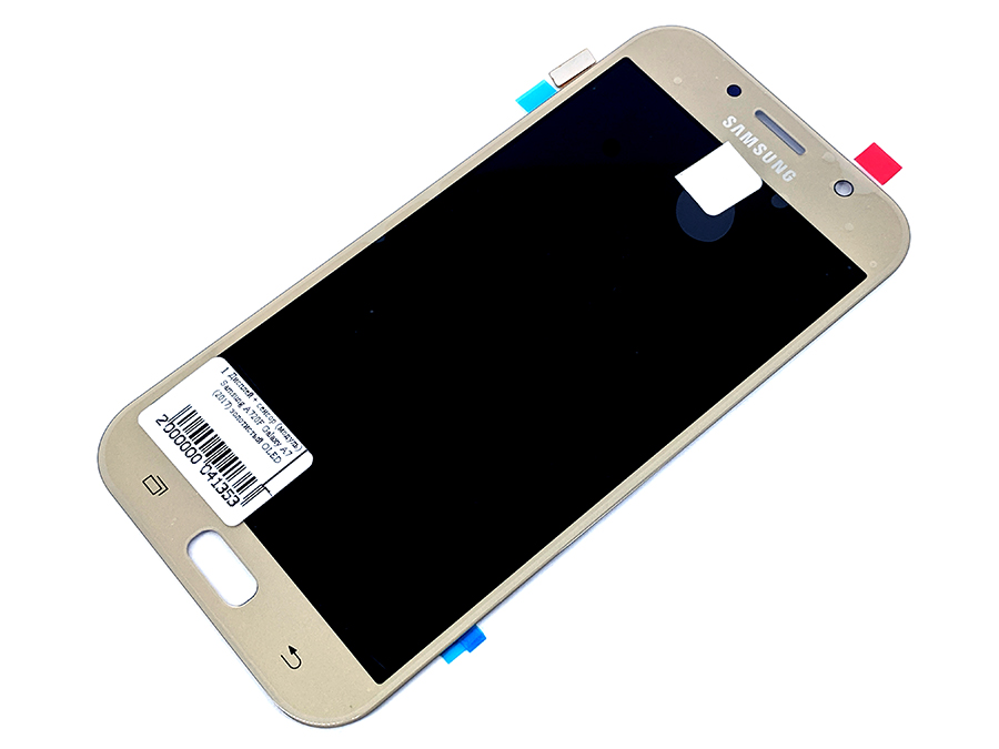 

Дисплей Samsung A7 2017 (A720) с сенсором золотистый OLED High Copy