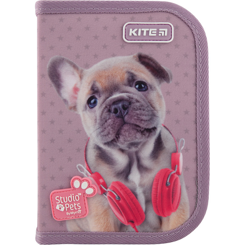 

Пенал школьный без наполнения Kite Education Studio Pets 1 отделение 1 отворот Сиреневый 19.5x13x3.7 см (SP20-621)