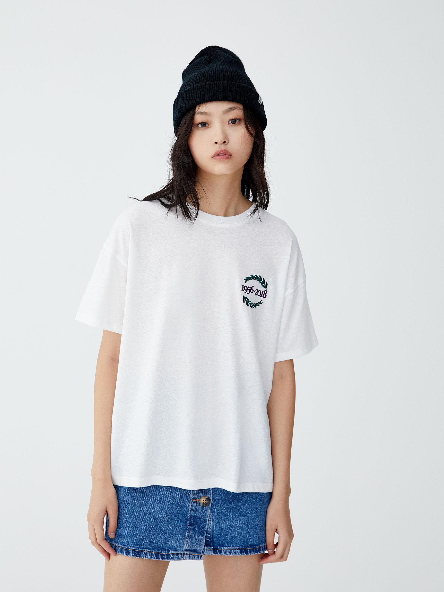 

Футболка Pull & Bear 9245320805-AAPT XS Белая