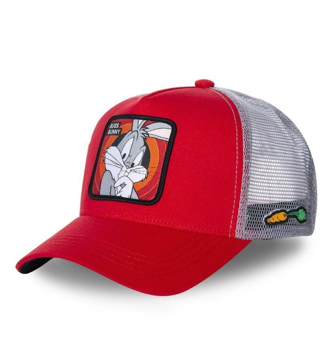 

Кепка Тракер Приключения Багз Банни, Даффи Дак, Looney Tunes с сеточкой Багз Банни (Красный), Унисекс