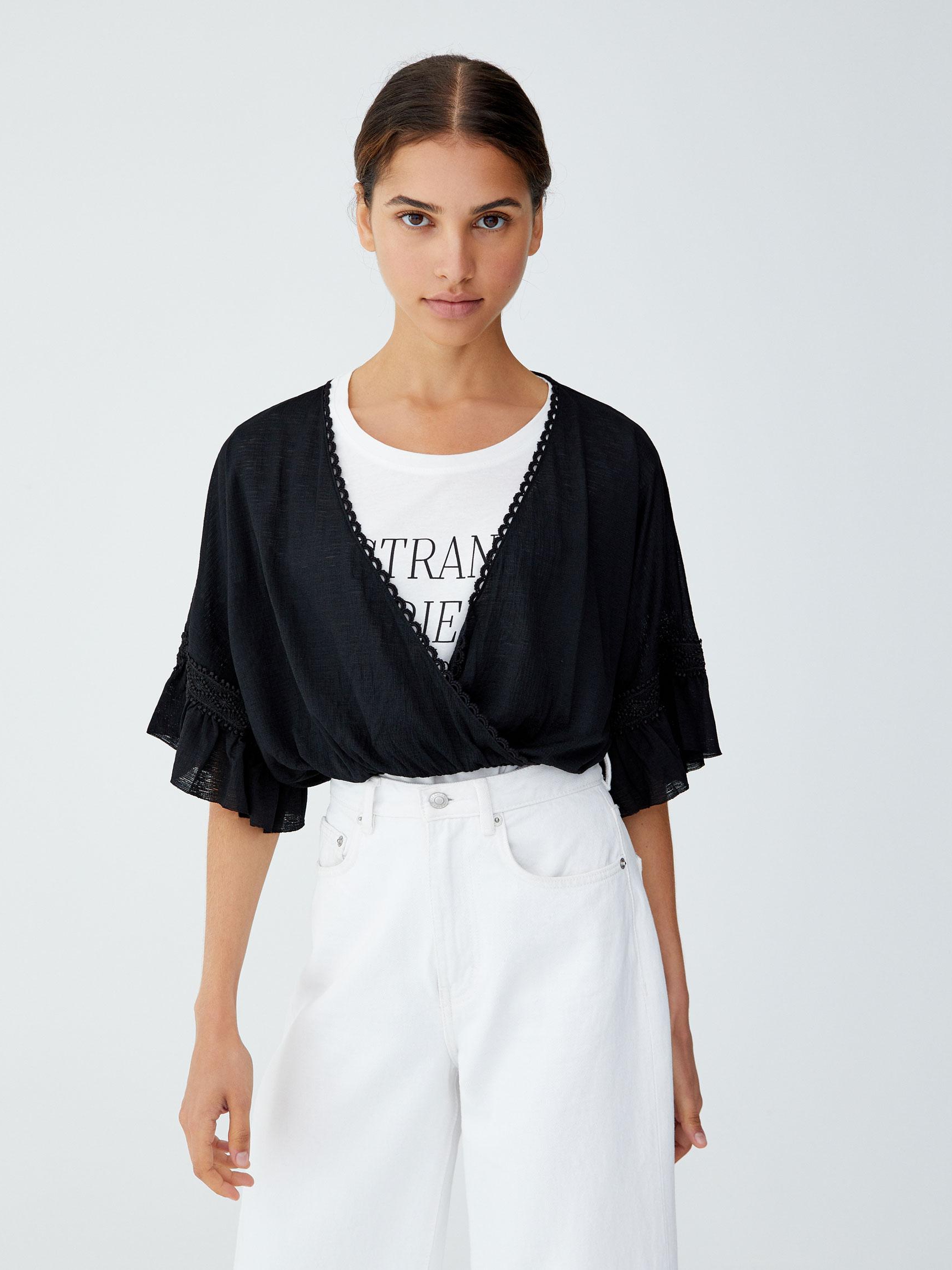 

Топ Pull & Bear 9241300800-AAAD S Черный