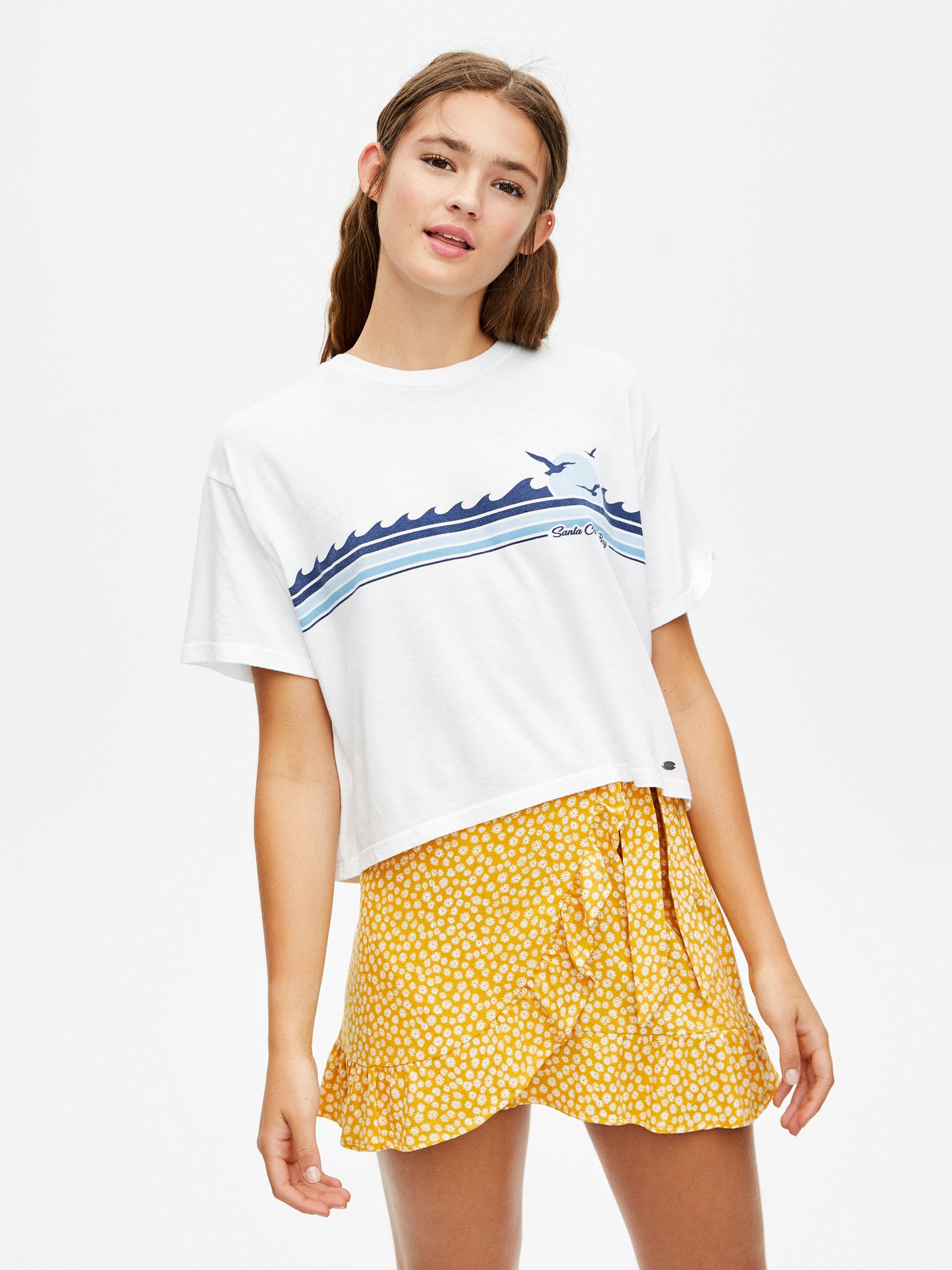 

Футболка Pull & Bear 9239375250-AAPT S Белая